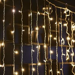 ULD-C3020-160-DTA WARM WHITE IP20 Занавес светодиодный. 3х2м. 160 светодиодов. Теплый белый свет. Провод прозрачный. TM Uniel