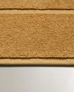 Zara Home - Нескользящий коврик для ванной из хлопка, горчичный, 55x80 см