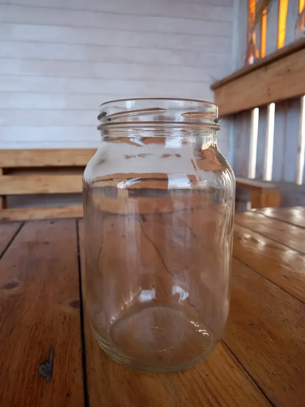 Банка стеклянная 1 литр, 6 штук, крышка 82мм