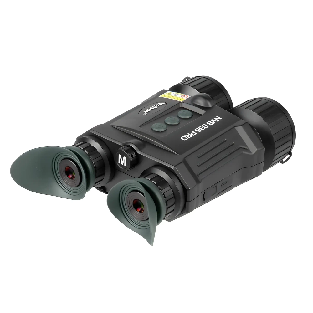 Бинокль ночного видения Veber NVB 036 PRO цифровой, вид сзади с накладками на окуляры