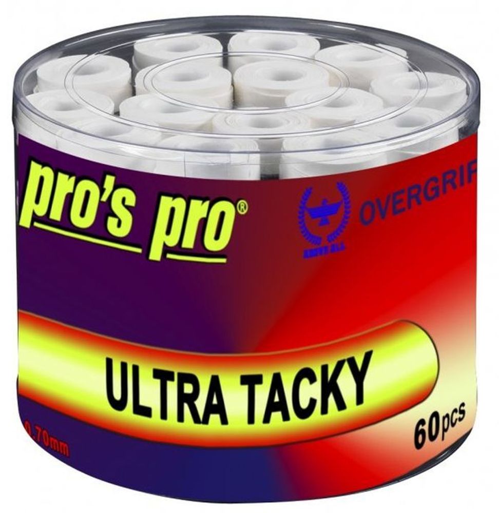 Теннисные намотки Pro&#39;s Pro Ultra Tacky (60P) - white