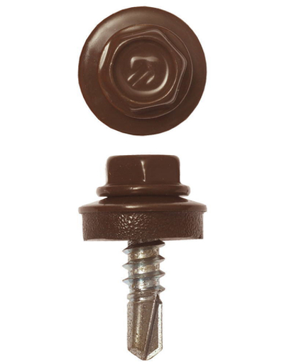 ЗУБР СКМ 8017, 19 х 5.5 мм, шок.-коричн., 2500 шт, кровельный саморез, Профессионал (4-300310-55-019-8017)