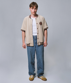 Short Sleeve Bomber Бежевый