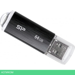 USB Flash-накопитель Silicon-Power Ultima U02 64Gb Black (SP064GBUF2U02V1K)