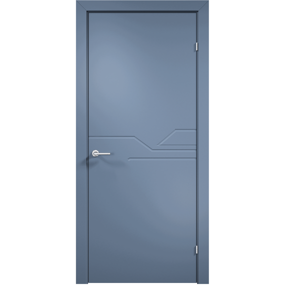 Фото межкомнатной двери эмаль Дверцов Тиволи 4 цвет синий RAL 5014 глухая