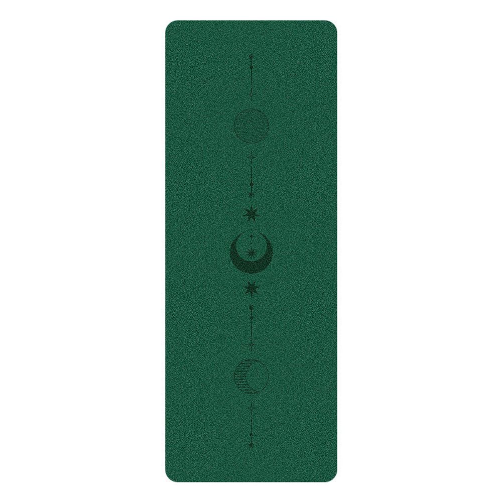 ULTRAцепкий 100% каучуковый коврик для йоги Ultra Moon Dark Green 185*68*0,5 см
