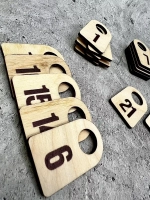 Номерки гардеробные дерево