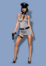 Игровой костюм "Police Dress" SM (42-44) (Цвет: черный, серый)