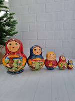 Матрёшка "с курочкой" пузатая 5мест