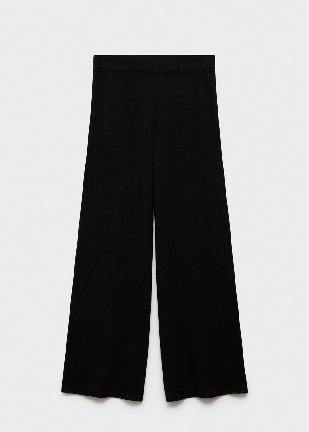 Брюки из тонкого трикотажа с широкими штанинами