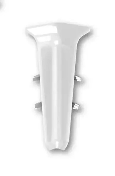 Внутренний угол плинтуса IDEAL Деконика 100 мм, Белый глянцевый 001-Г (1 шт)