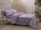 Постельное белье AMELFI лиловый жаккард с кружевом deluxe TIVOLYO HOME Турция