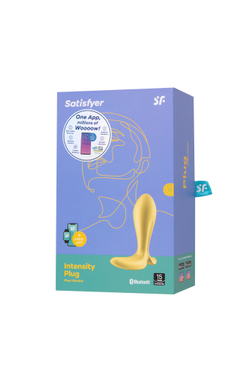 Анальный вибратор Satisfyer Intensity Plug, силикон, желтый, 9 см