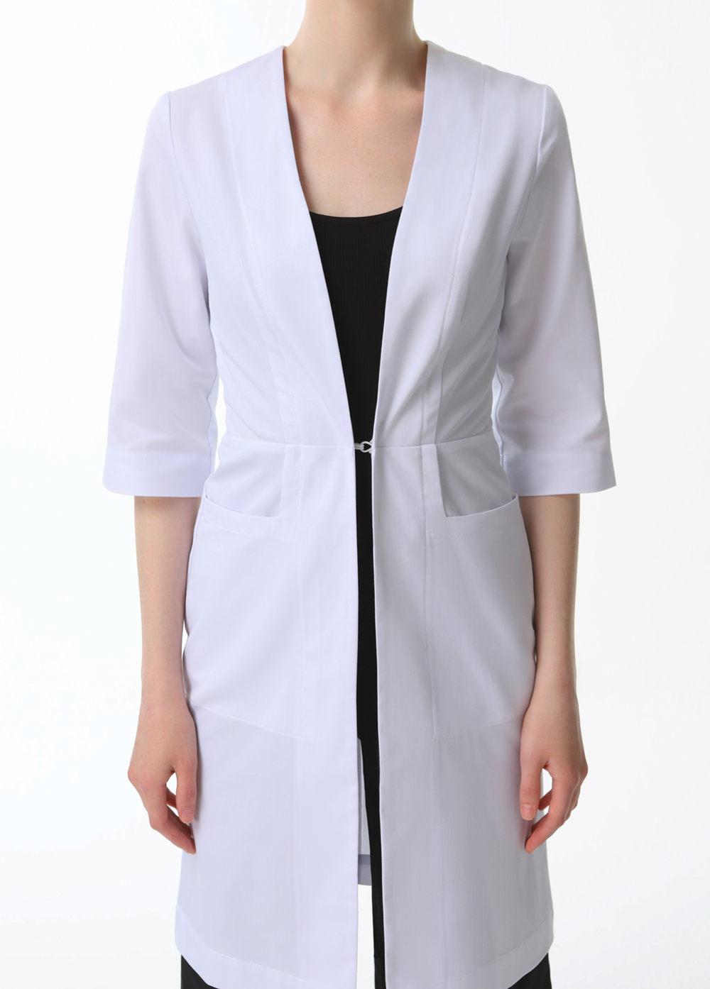 Медицинский халат на потайном крючке