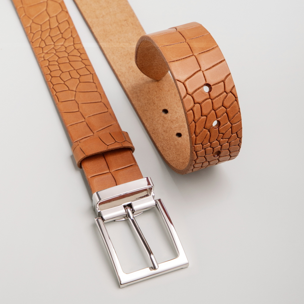 Ремень Tucson, натуральная кожа (Италия), пряжка 40мм, замак