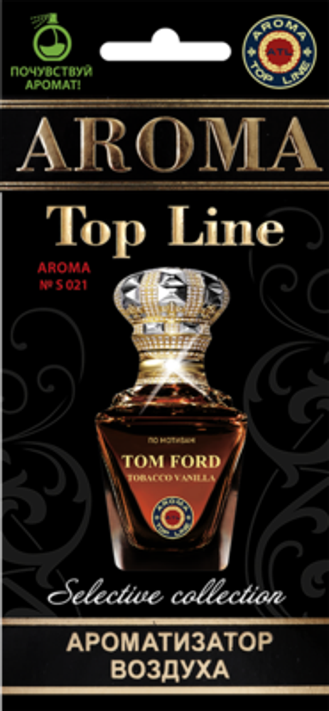 №s021 Ароматизатор воздуха Tom Ford Tobacco Vanilla картон