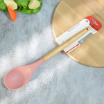 Ложка силиконовая с деревянной ручкой, 31.5*6.2см