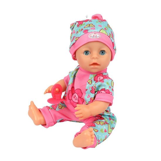 Пупс озвуч 30 см, пьет, писает, закр. глазки, 4 акс КАРАПУЗ