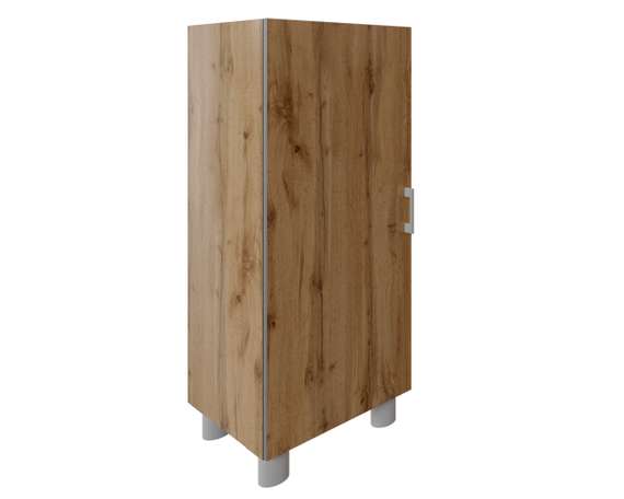 Шкаф узкий средний закрытый (без топа) Тр-2.0+4.1 596x418x1300