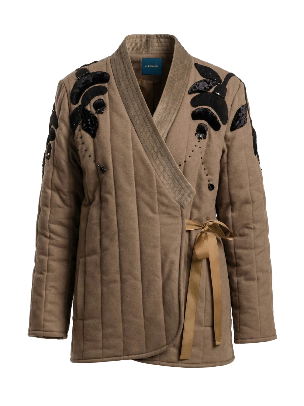 Телогрейка black FLOWERS, хаки