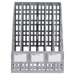 Лоток вертикальный СТАММ, 5 отделений, серый