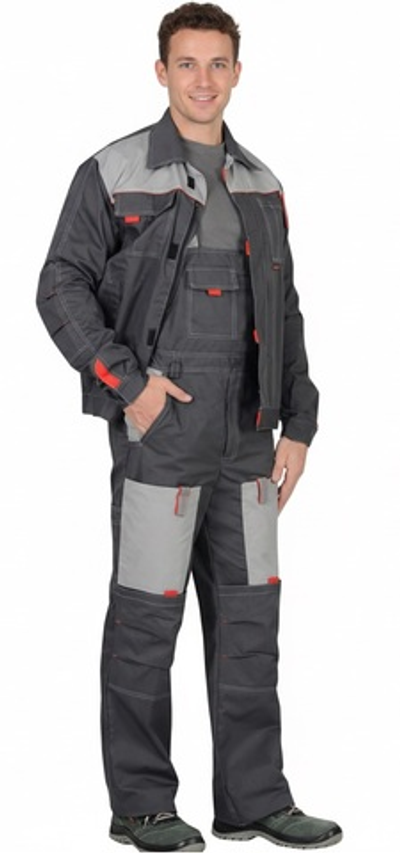 Костюм ФАВОРИТ куртка, п/к т.серый со св.серым
