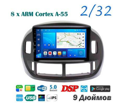 Topway TS18 2+32GB 8 ядер для Toyota Estima 2000-2005