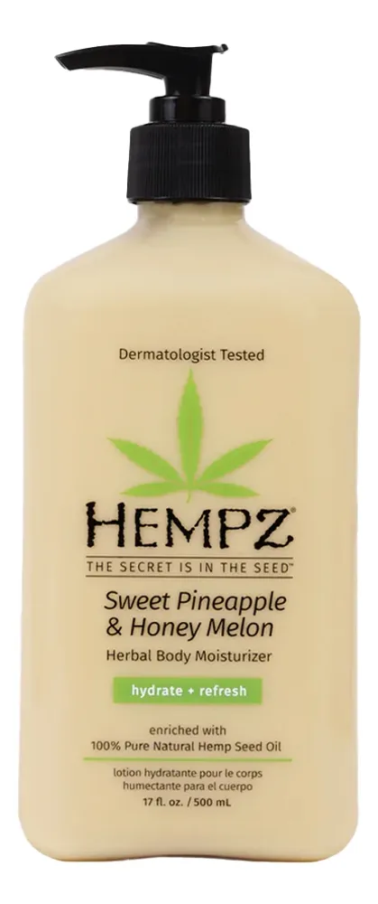 Hempz Молочко для тела увлажняющее Ананас и Медовая Дыня-Sweet Pineapple &amp; Honey Melon Herbal Body Moisturizer,500 мл