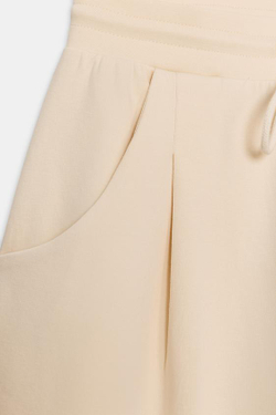 ZARA БРЮКИ BALLOON ИЗ ТРИКОТАЖА ИНТЕРЛОК, ЦВЕТ СЛИВОЧНОГО МАСЛА