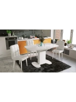 Стол кухонный Белый глянец 130х80х75 см