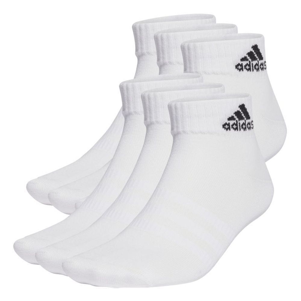 Теннисные носки Adidas Thin and Light Sportswear Ankle 6P - белый/черный