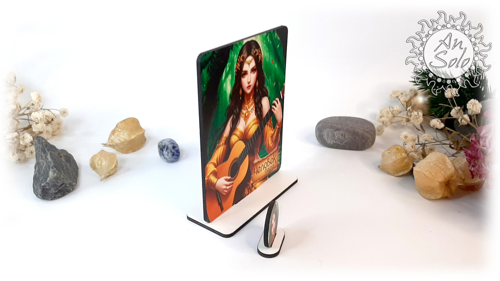 Женский аватар Человек Бард для настольных игр, ДНД