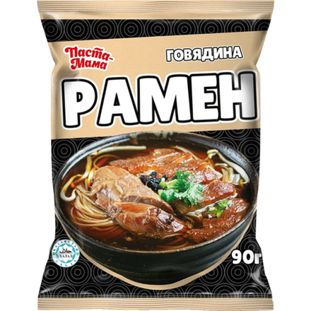 Лапша Паста Мама Рамен говядина 90 гр