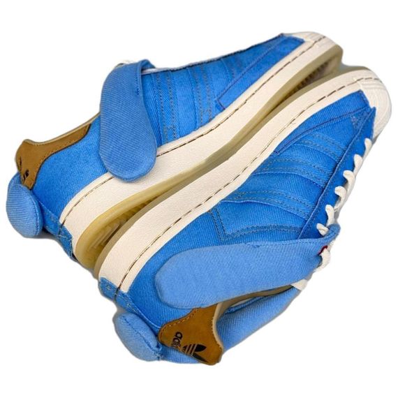 adidas originals SUPERSTAR Кроссовки для скейтбординга Низкие Сине-белые Унисекс