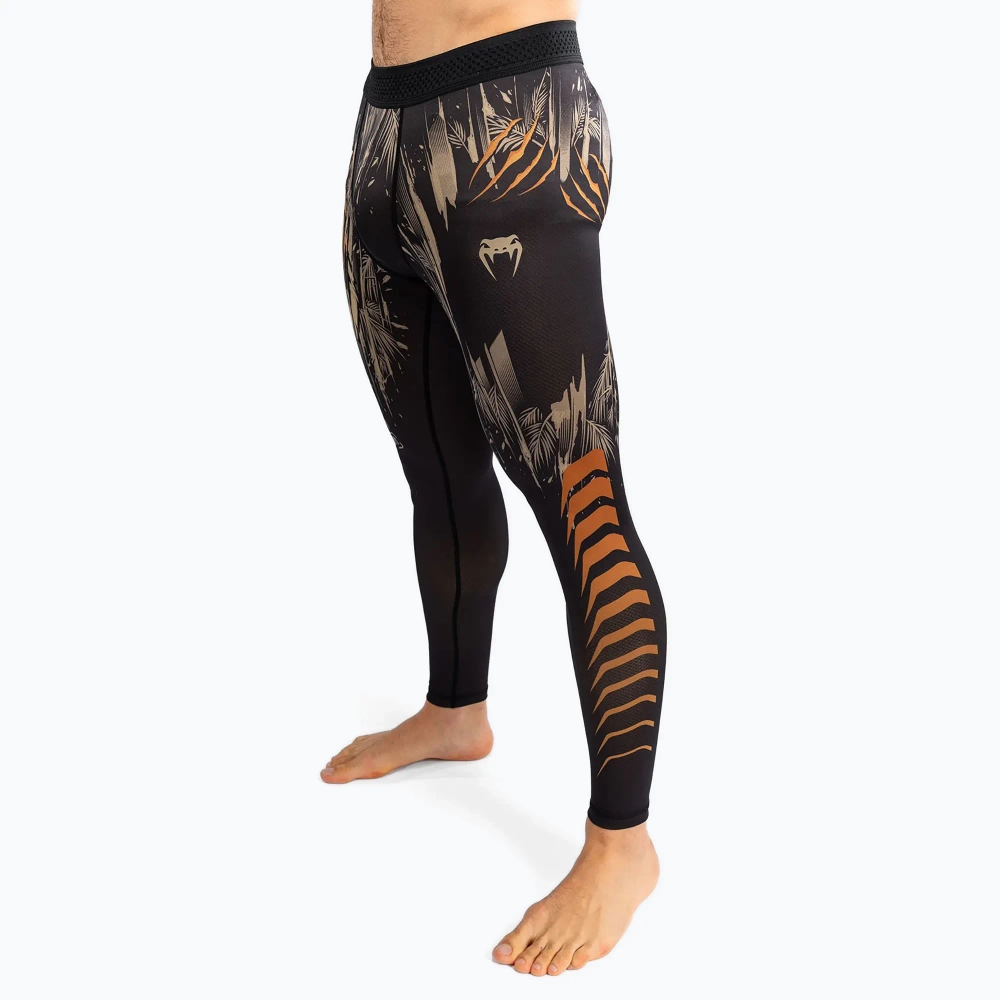 Компрессионные штаны Venum Tiger Men's Spats black/neon orange