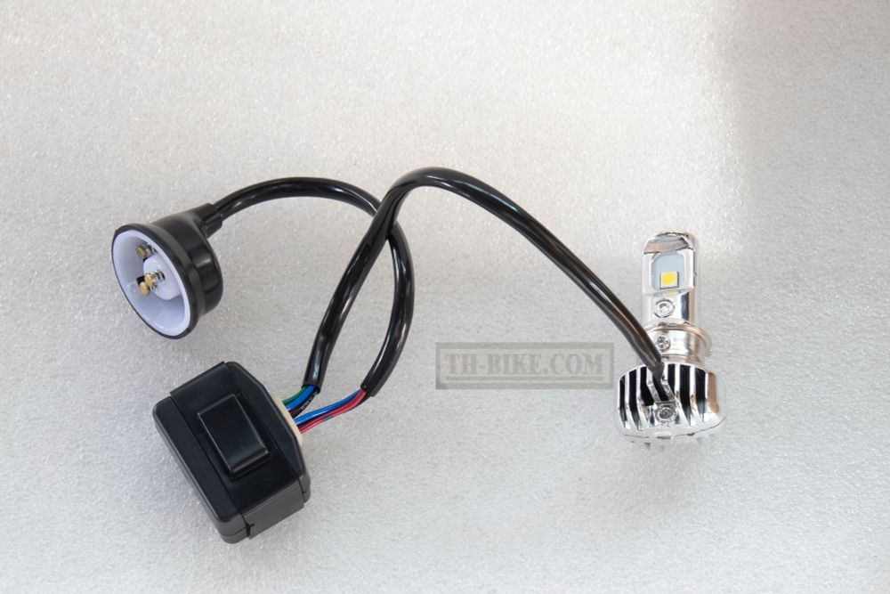 T19 LED bulb. Hi-Low beam. 40W, DC-AC 9-18V. Made in Thailand.