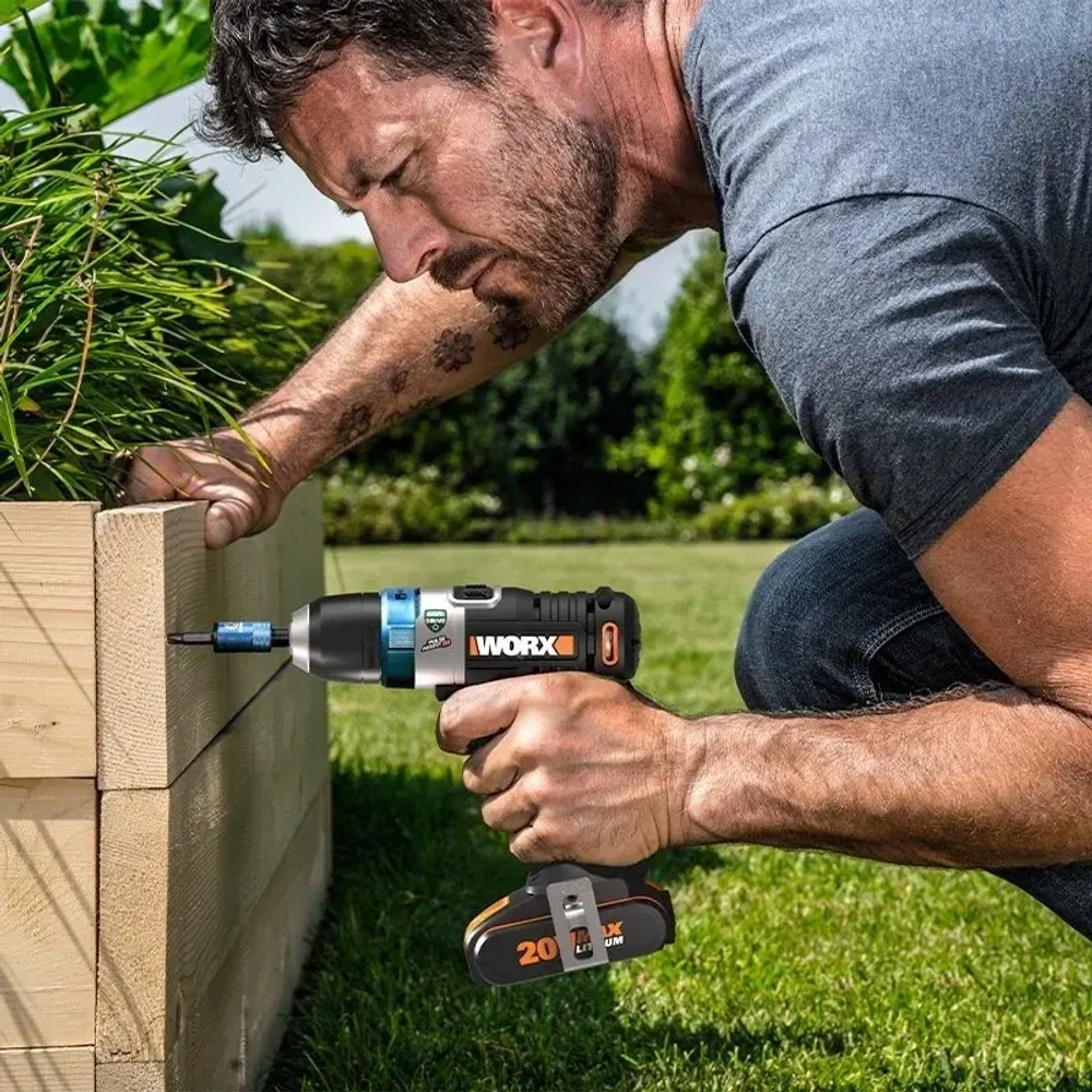 WORX WX178.1 аккумуляторная дрель-шуруповерт (1 x 2 Ач, ЗУ)