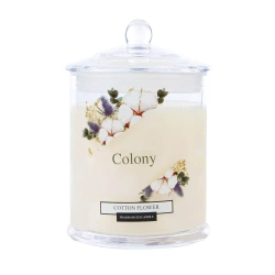Wax Lyrical - Ароматическая свеча Colony 10х13,3см 48ч Цветок хлопка / артикул   COL0208  / GTIN 5015802229356