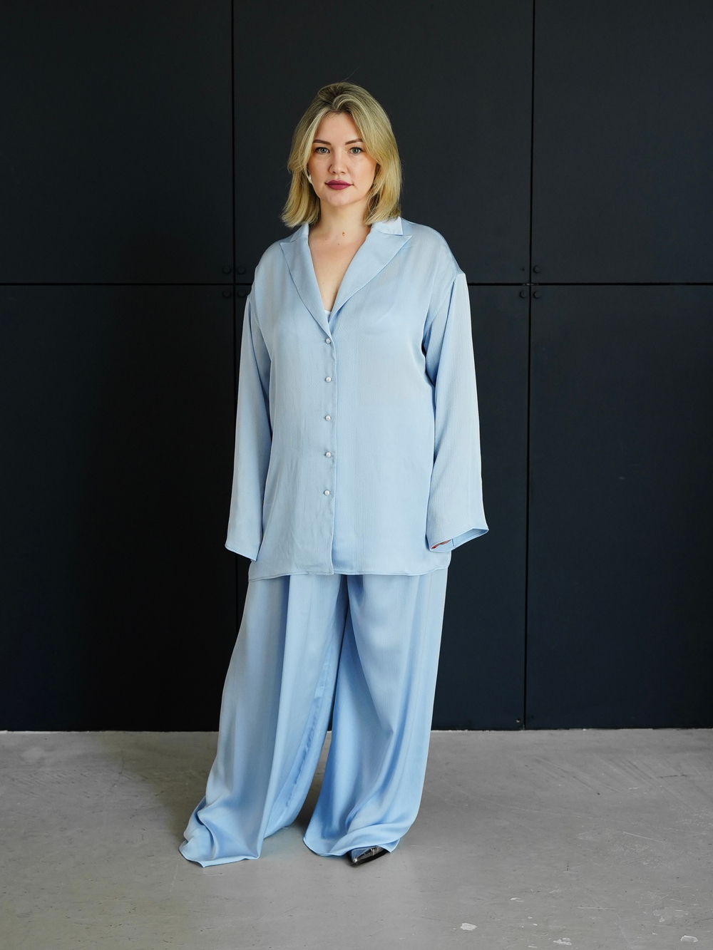 Костюм голубая жемчужина оверсайз