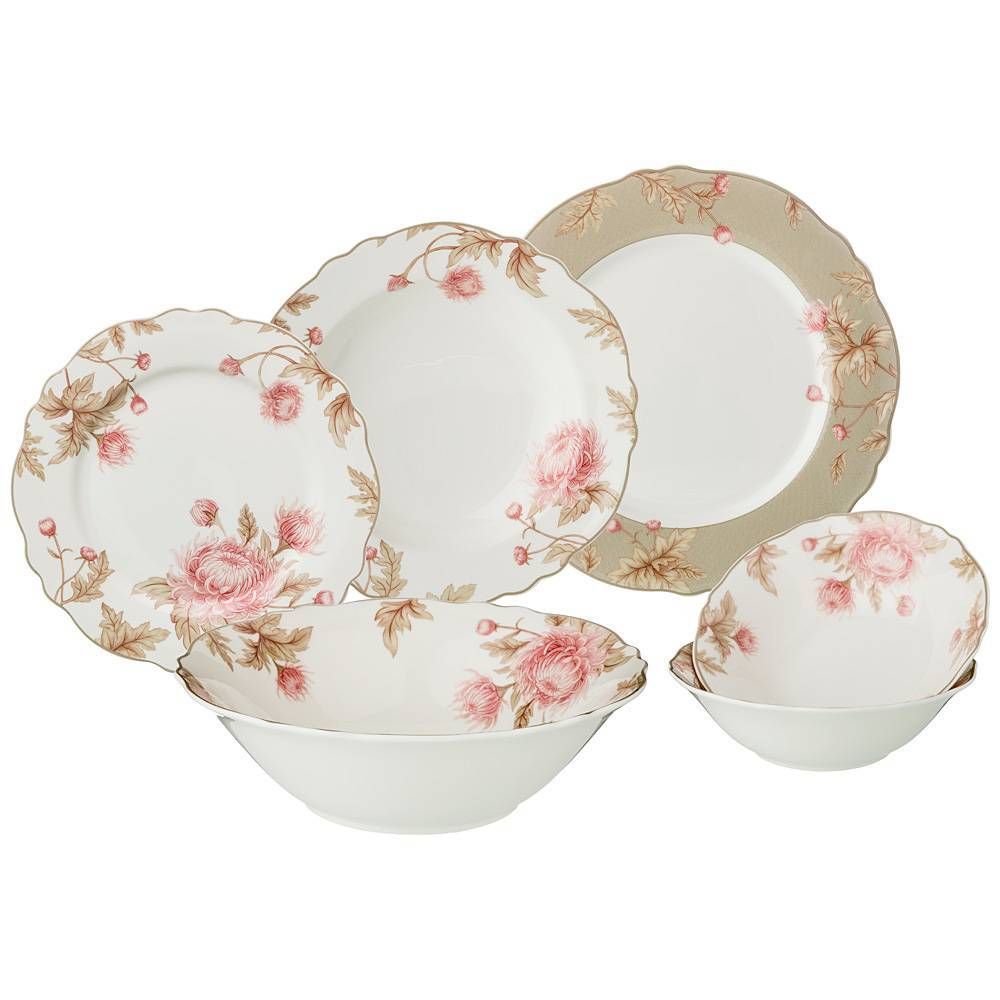 СТОЛОВЫЙ СЕРВИЗ LEFARD "АСТРА" НА 6 ПЕР. 21 ПР. (КОР=2НАБ.)