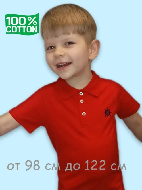 Футболка-поло с коротким рукавом