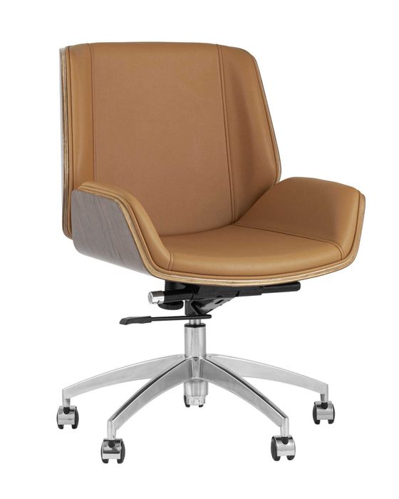 Кресло офисноеs Crown коричневое TopChairs
