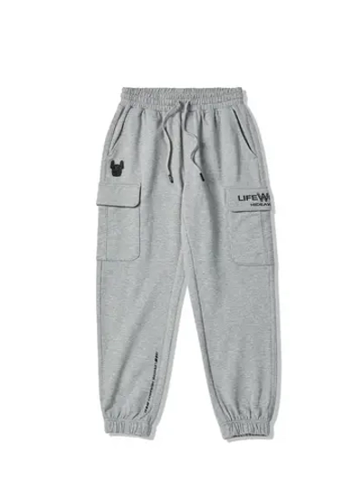 Брюки джоггеры с логотипом mini ladok с двумя карманами (джогеры)