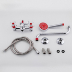 Смеситель для ванны, Frud, с кран-буксой, красн, R22118-10