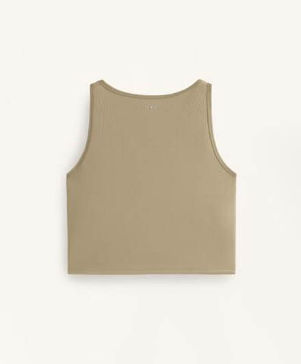 Oysho Топ без рукавов, светлый хаки