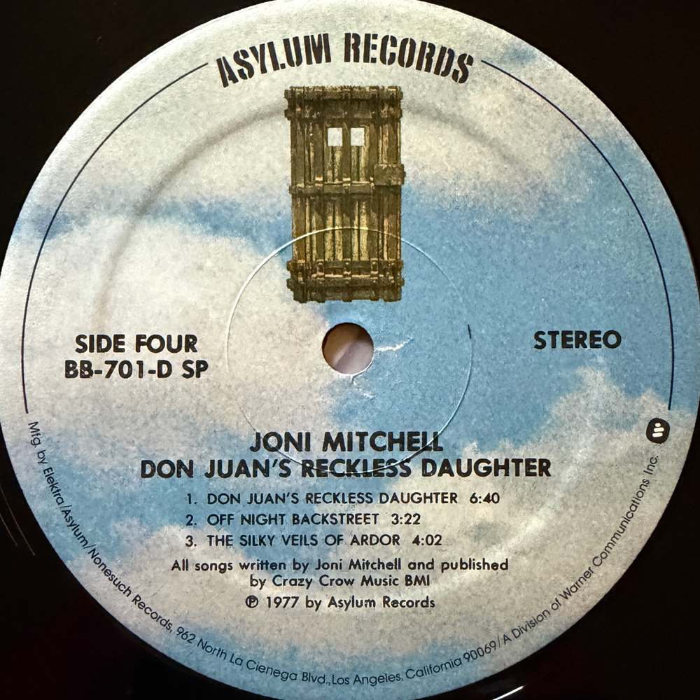 Joni Mitchell ‎– Don Juan's Reckless Daughter 2LP (США 1977г.) Т
