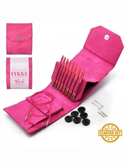 Набор съемных спиц STARTER 12 см 8 пар Blush Fuchsia Lykke