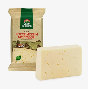 СЫР РОССИЙСКИЙ 50% 200ГР СЕЛО ЗЕЛЕНОЕ