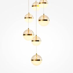 Люстра подвесная светодиодная Maytoni Area MOD295PL-L120BBS3K