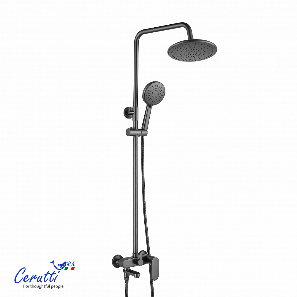 Душевая стойка Ceruttispa ОРАЦИО II RSGR (ORAZIO II RSGR) из латуни, цвет серый